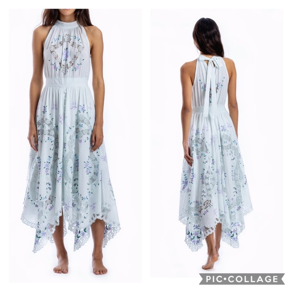 ONCE UPON A SONG - HALTER EMBROIDERED Mint S - Picture 2 of 12